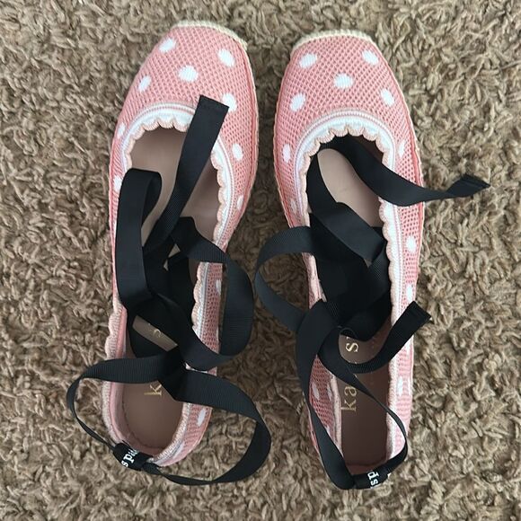 Kate Spade New York | Women's Knottingham Knitted Espadrilles - Flirty Rose | 8 - Picture 7 of 12